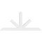 Ekena Millwork Saratoga Architectural Grade PVC Gable Bracket, 96"W x 44"H x 4"D x 6"F, 11/12 Pitch GBP096X44X0406SAR00 - alternate 5